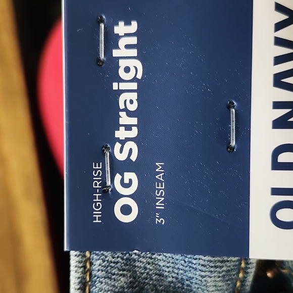 Old Navy High Rise OG Straight denim shorts NWT - Picture 9 of 9